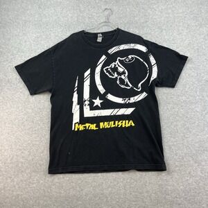 Vintage Y2K Metal Mulisha Grunge Graphic T Shirt Men's L Skater Skull Mallgoth